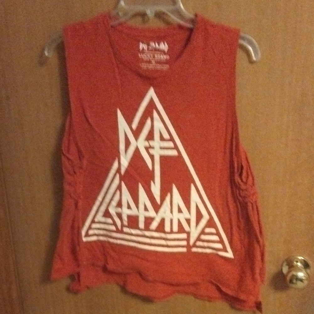 Lucky Brand Red Graphic Muscle Tee